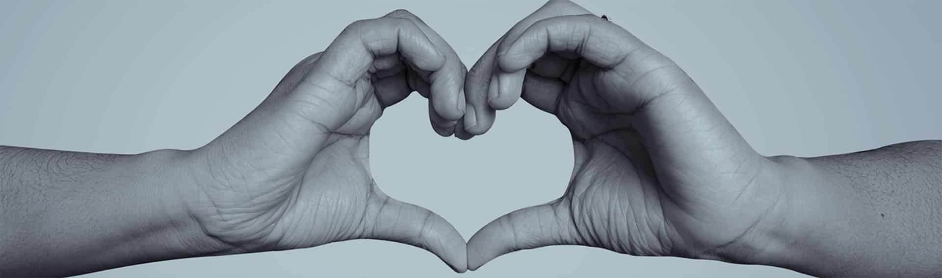 hands shaped like a heart