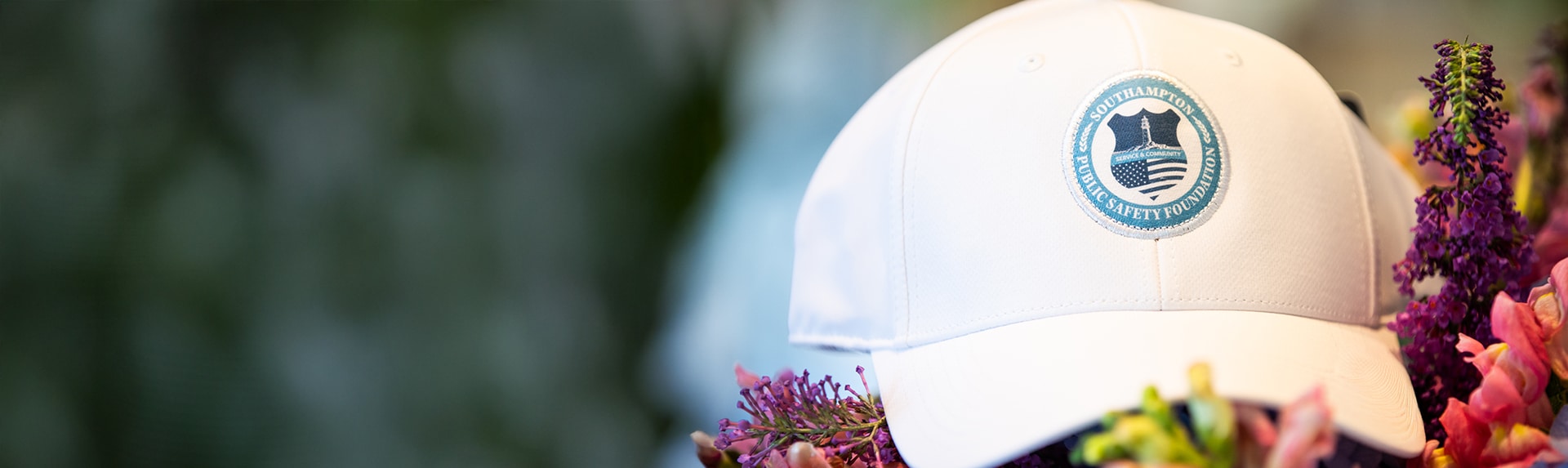 baseball cap with Southampton Public Safety Foundation logo